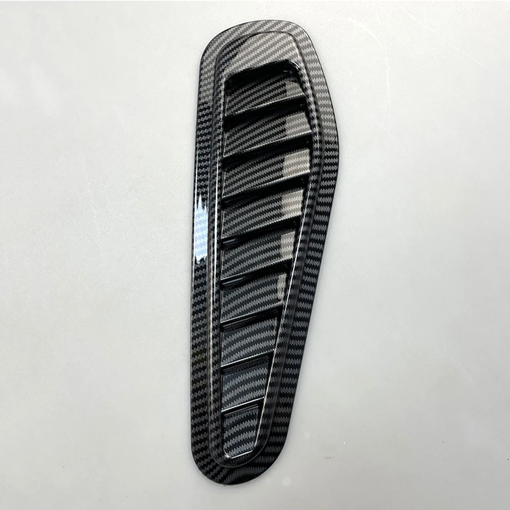 Carbon fibre pattern universal hood side vent louver
