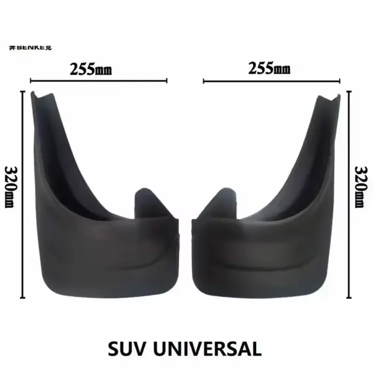 Universal PP Injection Mud Flaps for Sedans and SUVs - moulded PP mud flap set