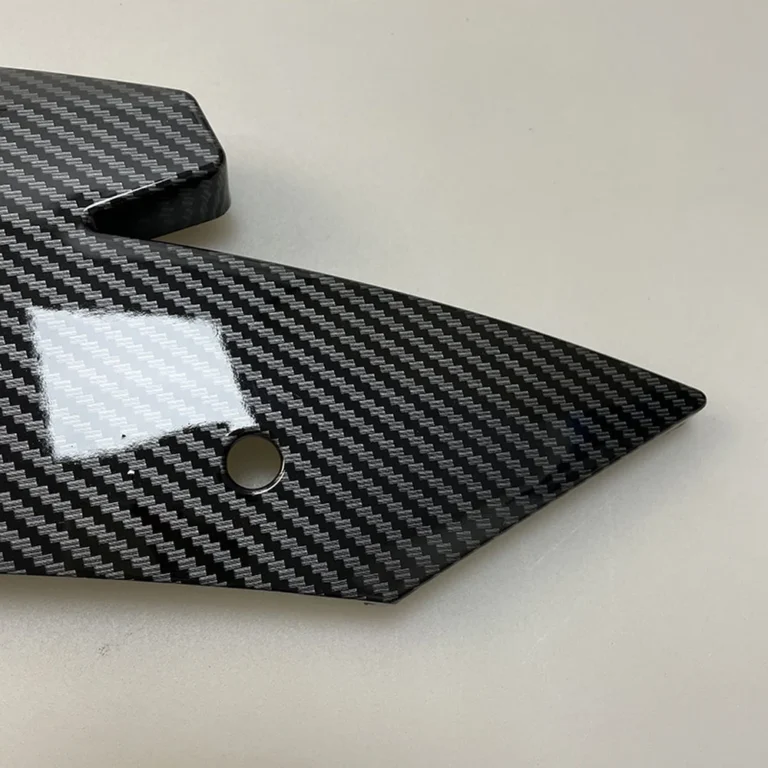 Universal Rear Bumper Corner Guards Carbon Fibre Pattern Detail