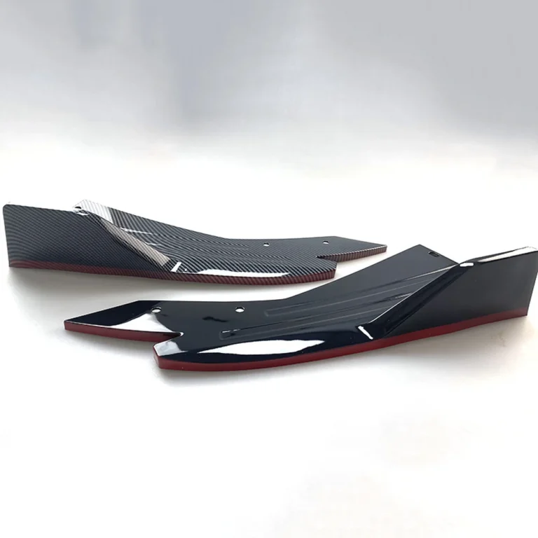 Universal Rear Bumper Corner Guards Red Edge Pair