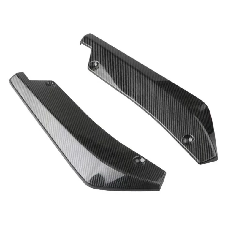 Universal Rear Bumper Corner Splitters Carbon Pattern Angle