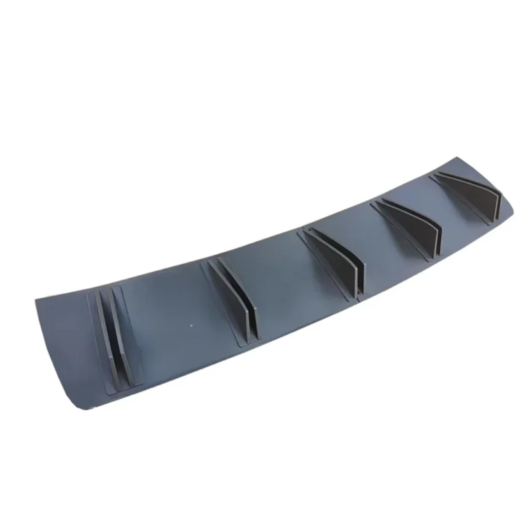 universal shark fin rear diffuser two piece matte black