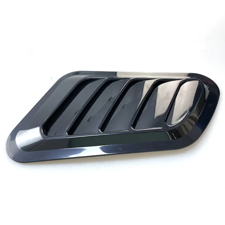 Universal Shark Gill Side Vent Gloss Black Side Angle