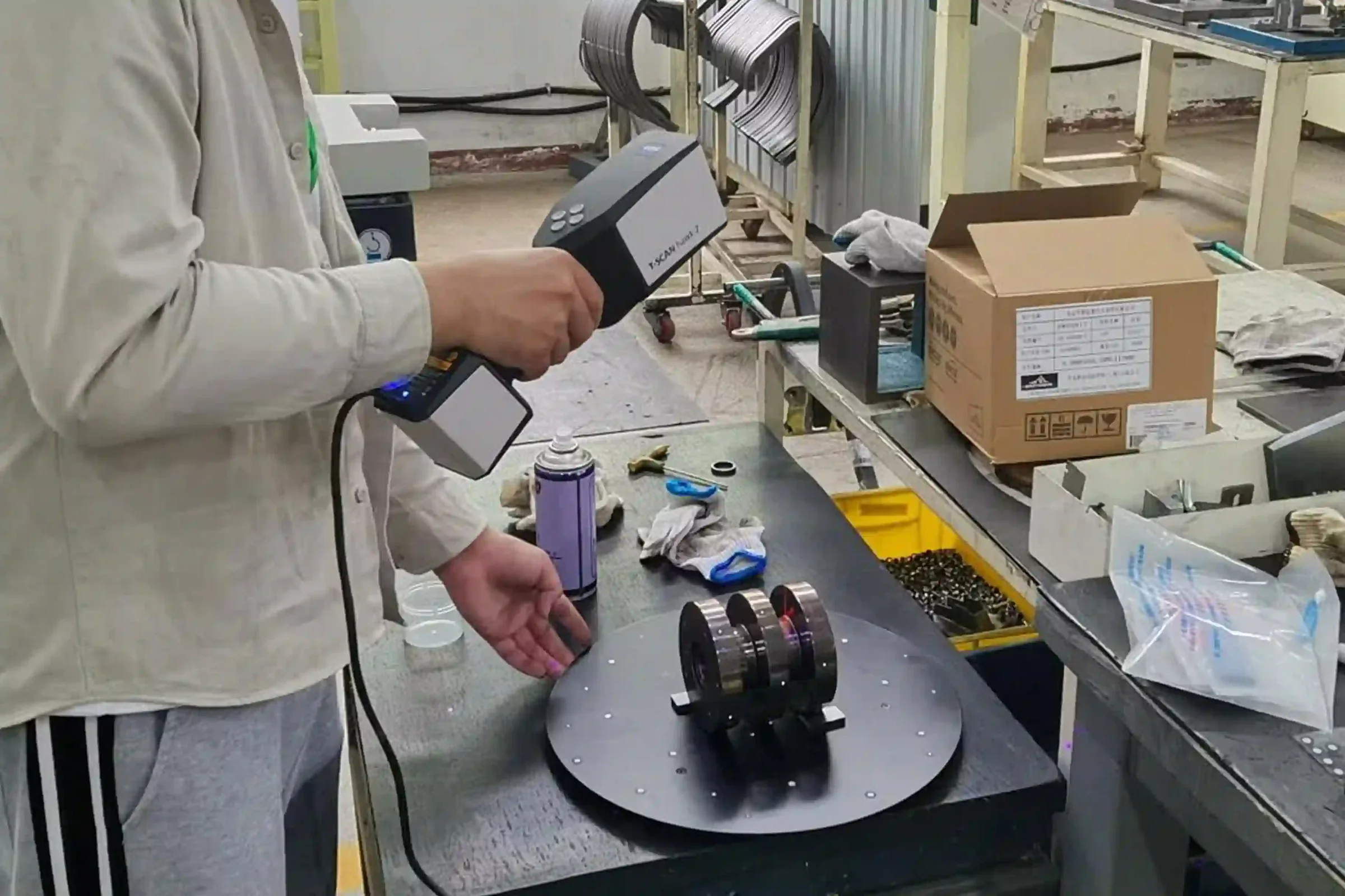 Manufacturing Capabilities 5 Handheld 3D scanning of a part for measurement