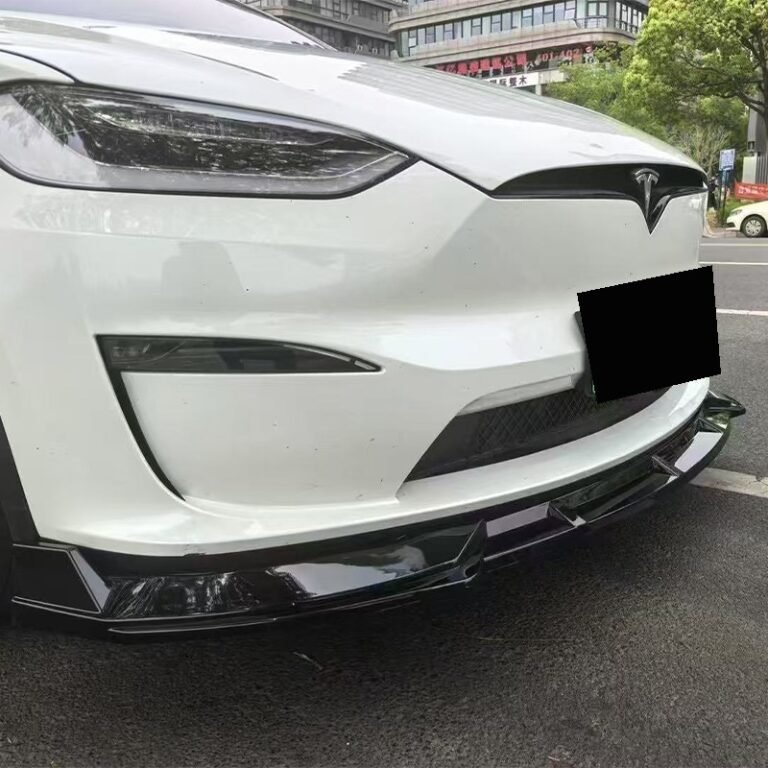 Carbon Fiber Look Front Lip Kit for Tesla Model X - Image 3